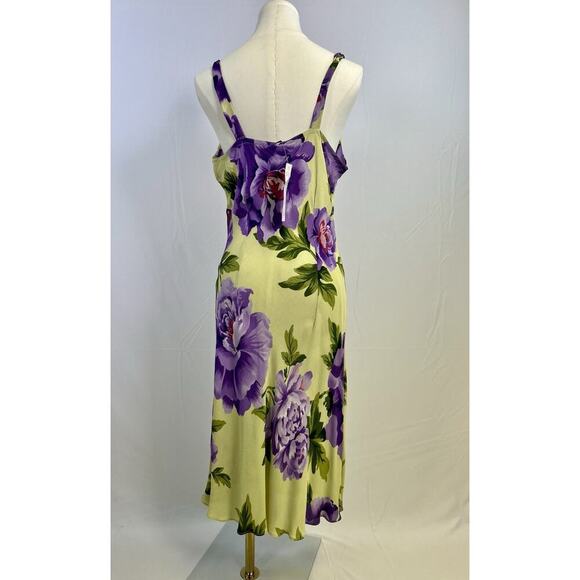 VTG Y2K American Angel Dress Women Sz L Floral Fairy Coquette Femme Indie - Picture 9 of 12